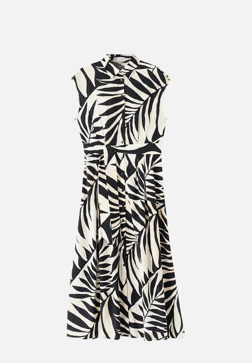 MANGO - Dress apple  - black