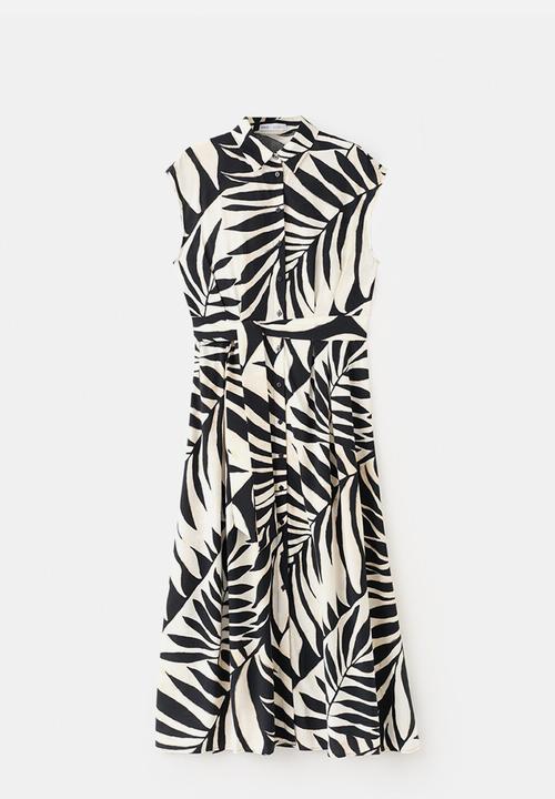 MANGO - Dress apple  - black