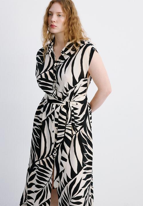 MANGO - Dress apple  - black
