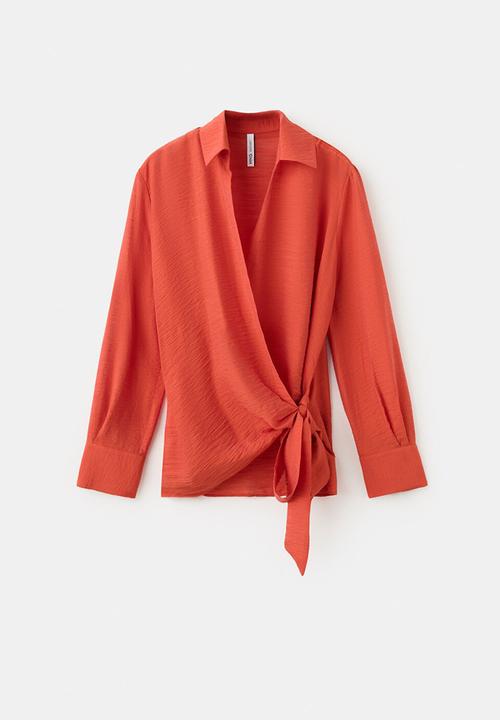 MANGO - Shirt caperu - red