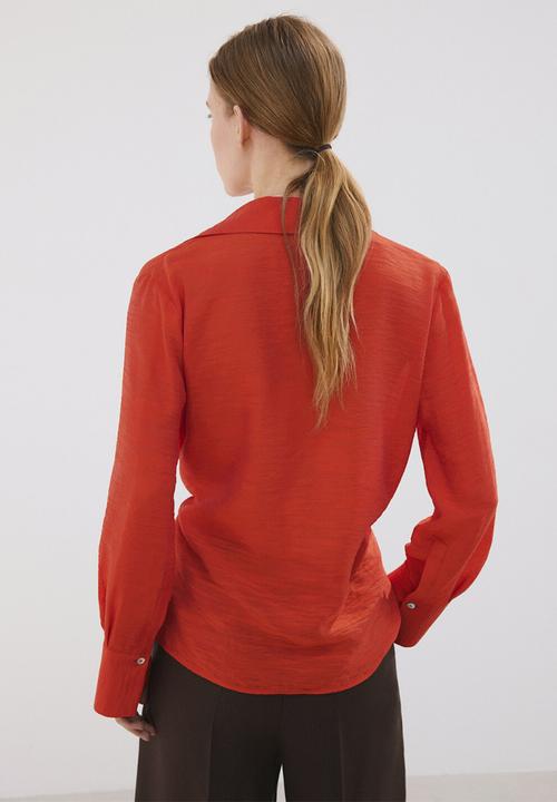 MANGO - Shirt caperu - red