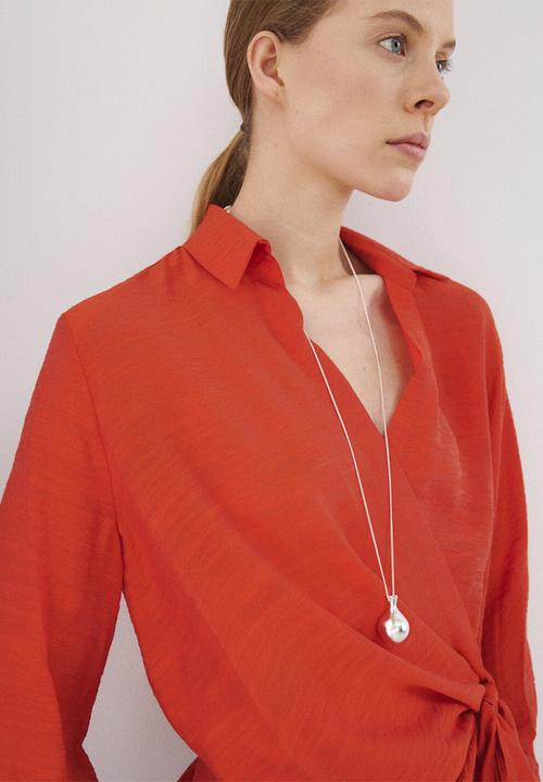 MANGO - Shirt caperu - red