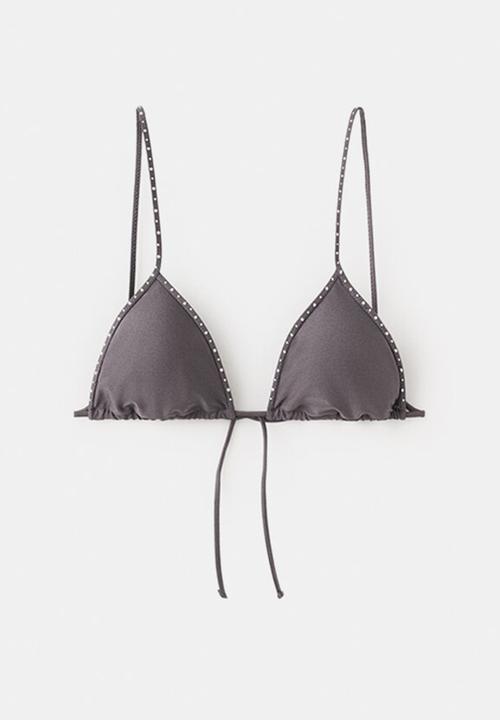 MANGO - Bikini top cosmo- gray