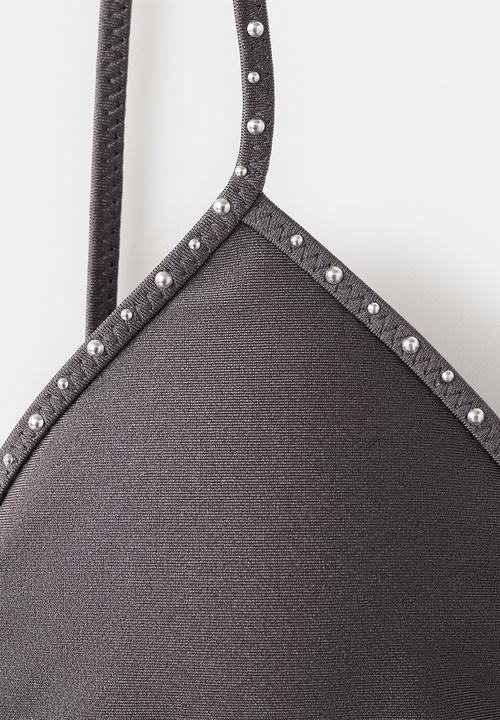 MANGO - Bikini top cosmo- gray