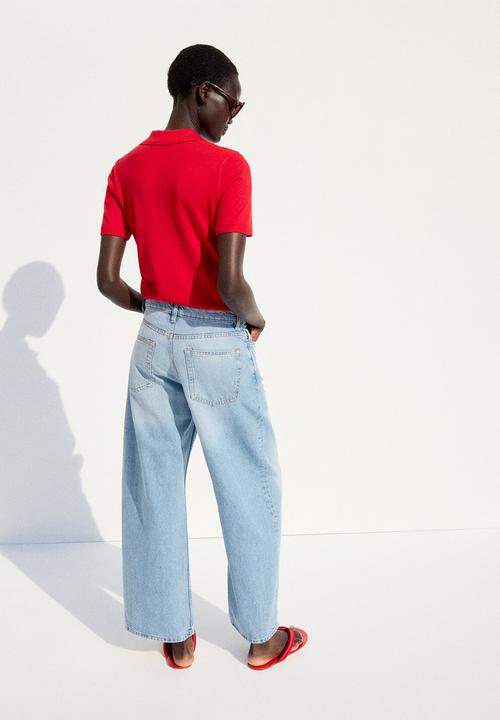 MANGO - Jeans kika - open blue