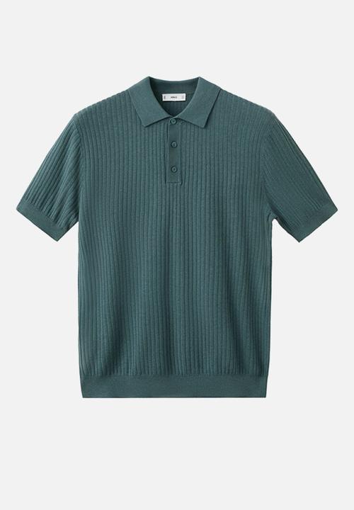 MANGO - Poloshirt Paule - Medium Green