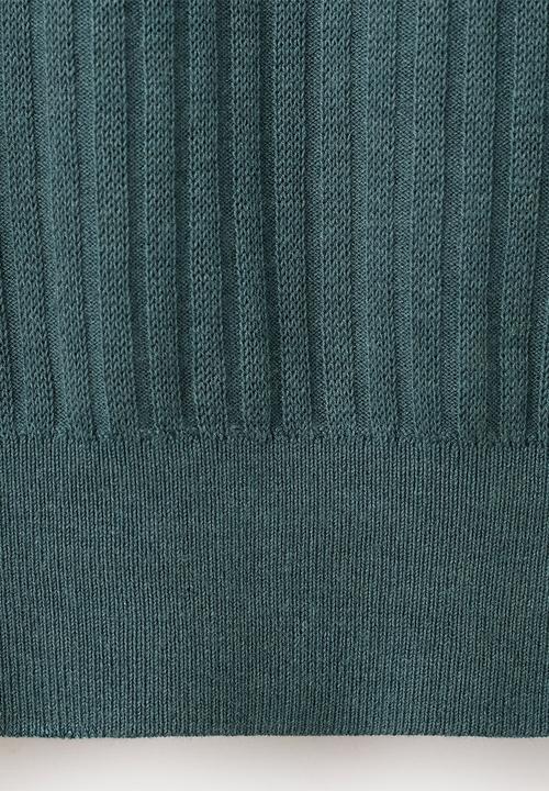 MANGO - Poloshirt Paule - Medium Green
