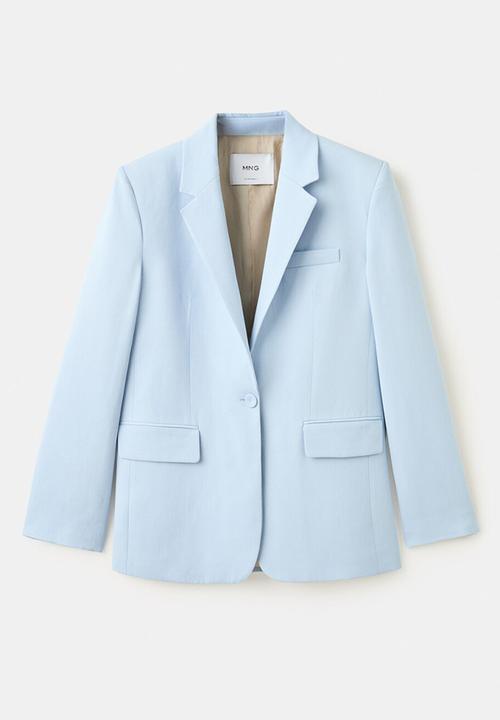MANGO - BLAZER AZUR - Mid-Blue