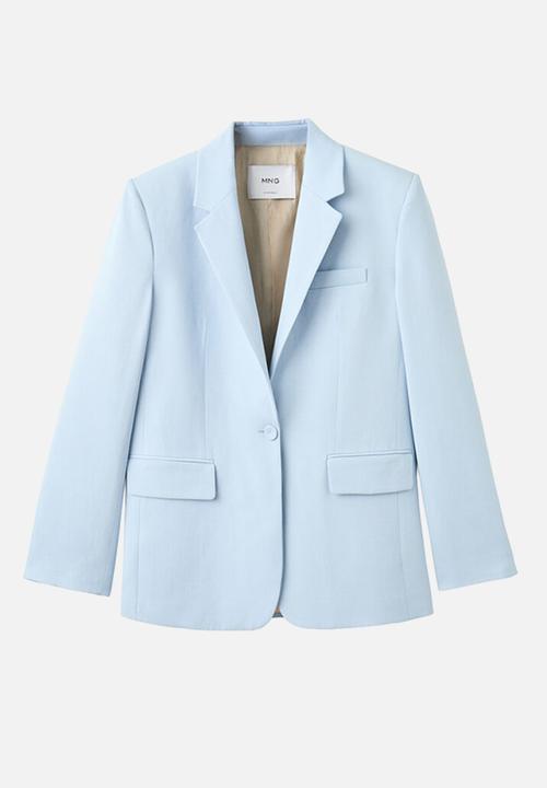 MANGO - BLAZER AZUR - Mid-Blue