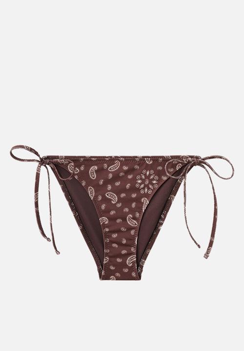 MANGO - Bikini pantie siena- brown
