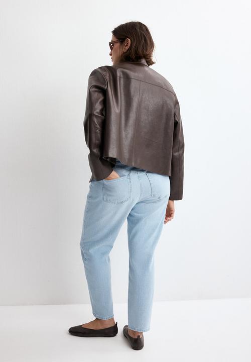 MANGO - Plus jeans newmom - open blue