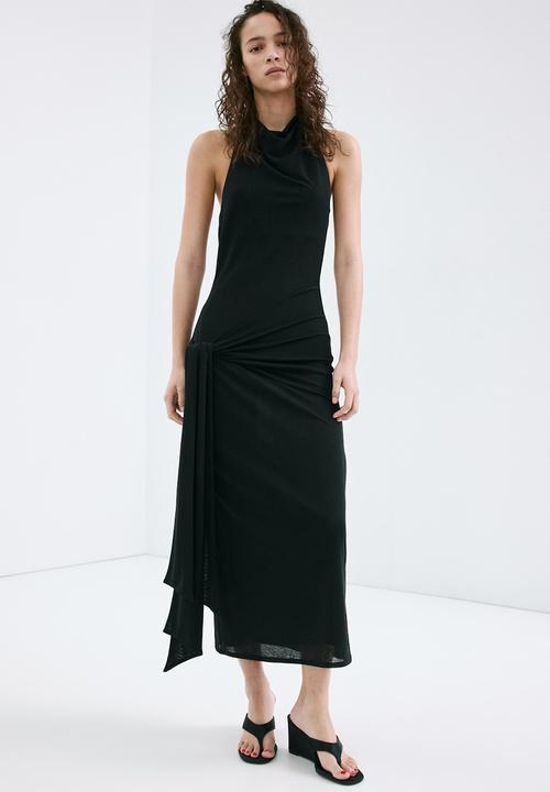 MANGO - Dress tapioca - black
