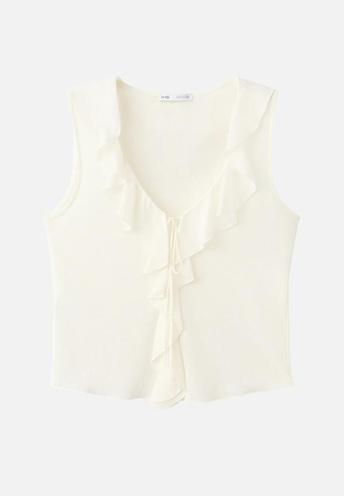 MANGO - Top voland - natural