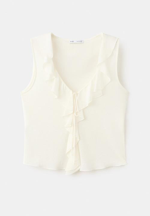 MANGO - Top voland - natural