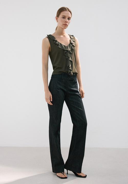 MANGO - Top voland - khaki