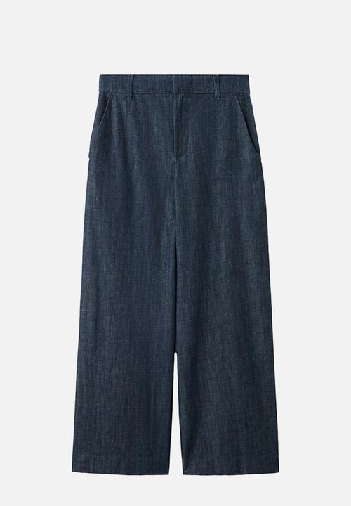 MANGO - Trousers nina - open blue