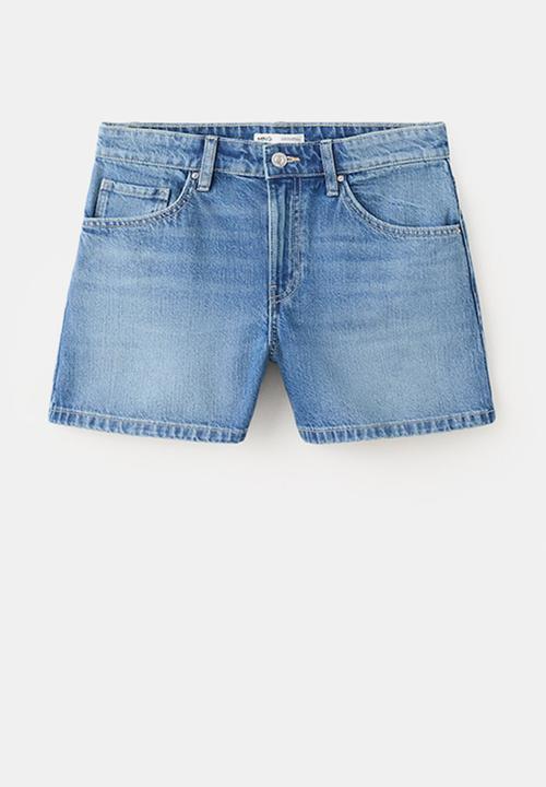 MANGO - Shorts zoey - open blue