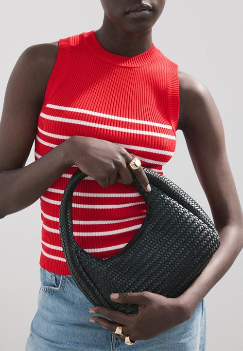 MANGO - Top chiclet - red