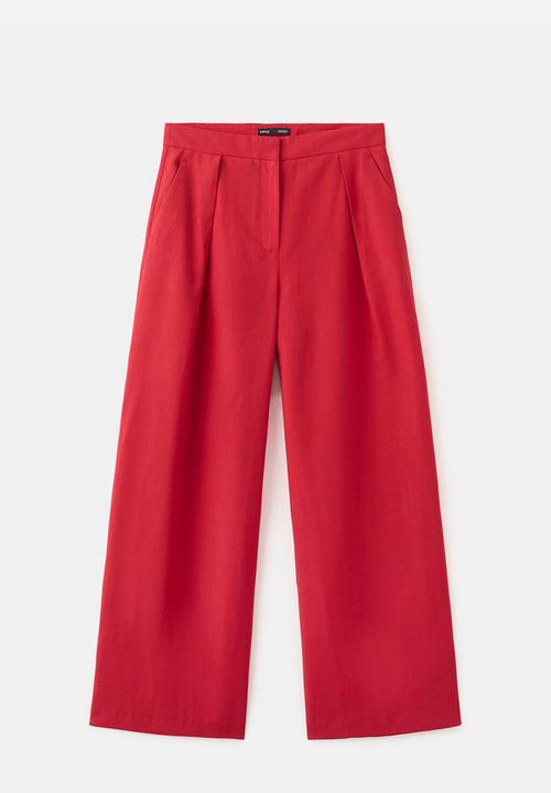 MANGO - Trousers maris - red