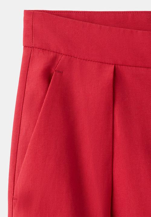 MANGO - Trousers maris - red