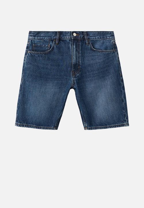 MANGO - Bermudas Jarod - Blue
