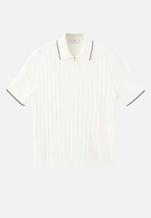 MANGO - Poloshirt Baluard - Offwhite