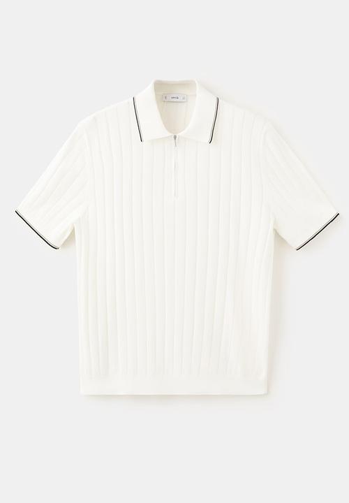 MANGO - Poloshirt Baluard - Offwhite