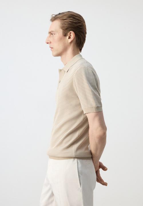 MANGO - Poloshirt Talaiar - Beige
