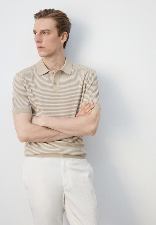 MANGO - Poloshirt Talaiar - Beige