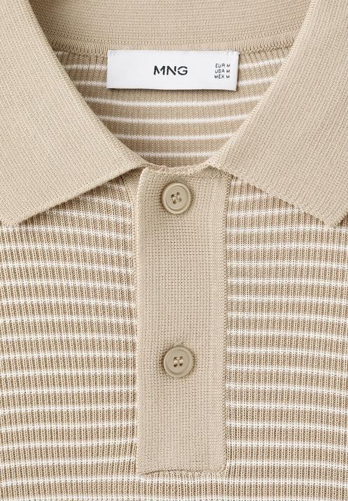MANGO - Poloshirt Talaiar - Beige