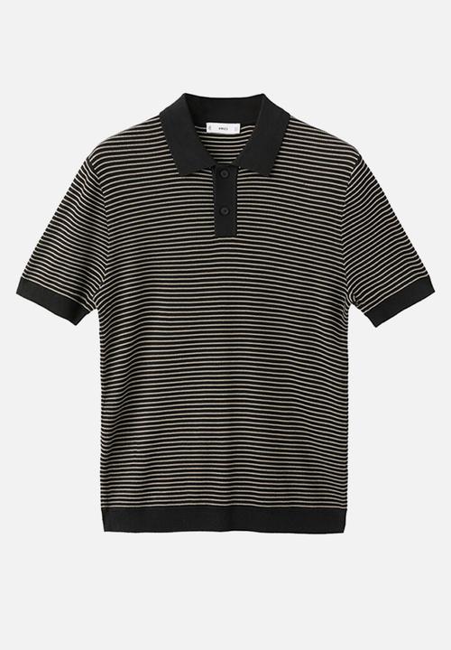 MANGO - Poloshirt Talaiar - Black