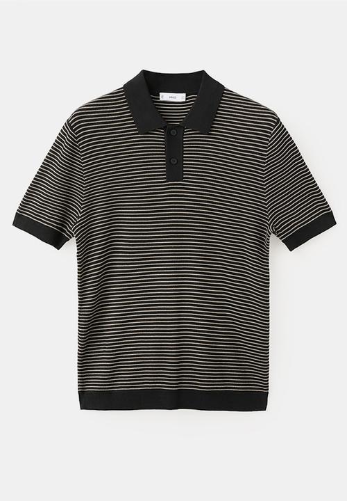 MANGO - Poloshirt Talaiar - Black