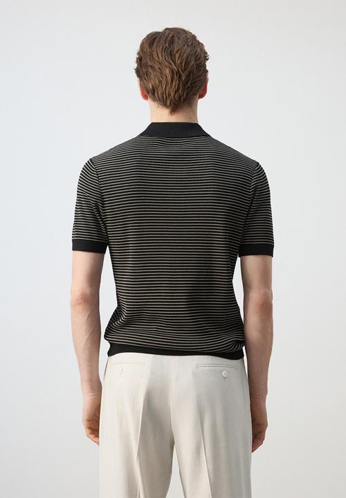 MANGO - Poloshirt Talaiar - Black