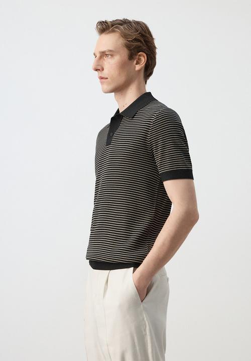MANGO - Poloshirt Talaiar - Black