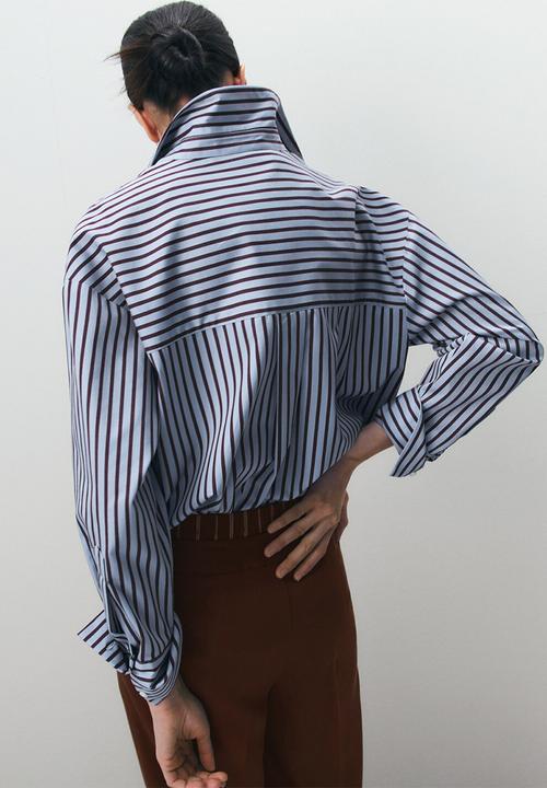 MANGO - Shirt fontana - light/pastel blue