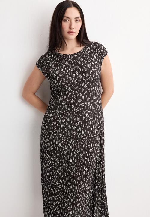 MANGO - Dress pome - brown