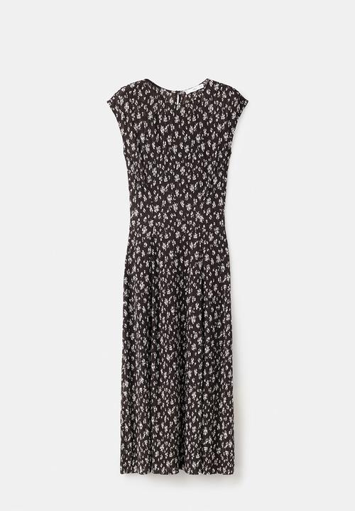 MANGO - Dress pome - brown