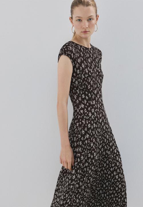 MANGO - Dress pome - brown