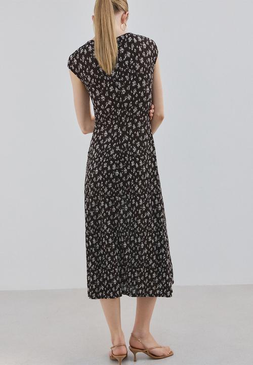 MANGO - Dress pome - brown