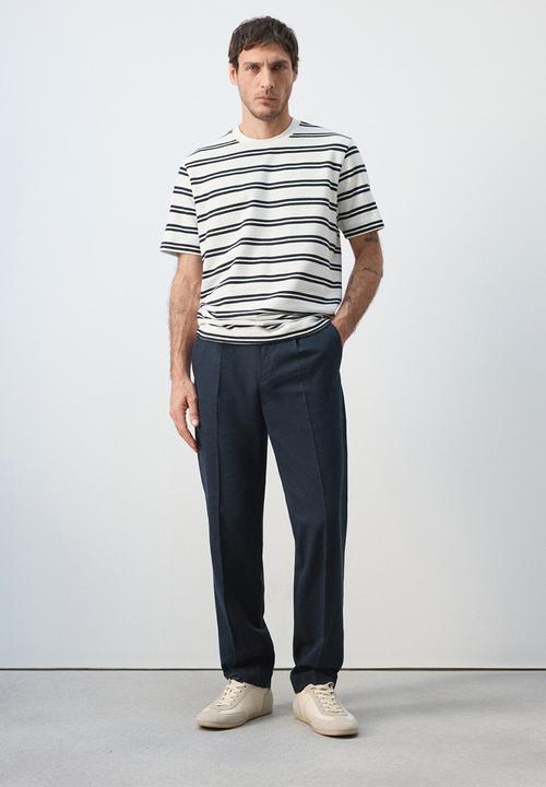 MANGO - T-Shirt Garir - white
