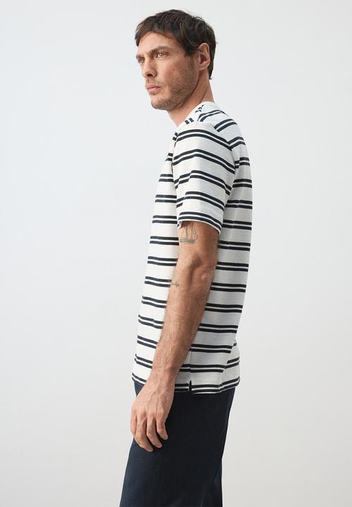 MANGO - T-Shirt Garir - white