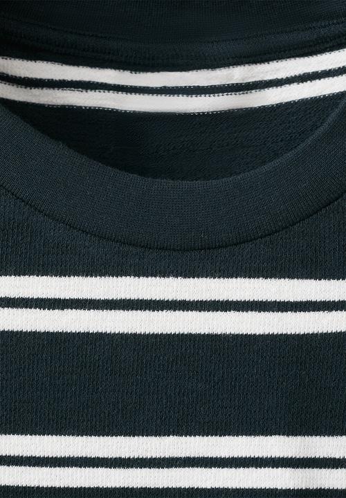 MANGO - T-Shirt Garir - Navy