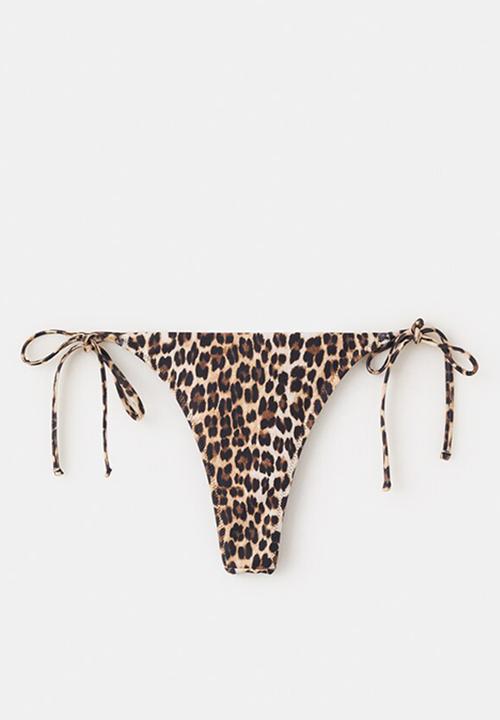 MANGO - Bikini pantie lea - brown