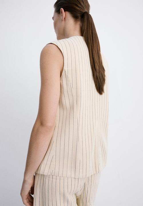 MANGO - Vest tony - light/pastel yellow