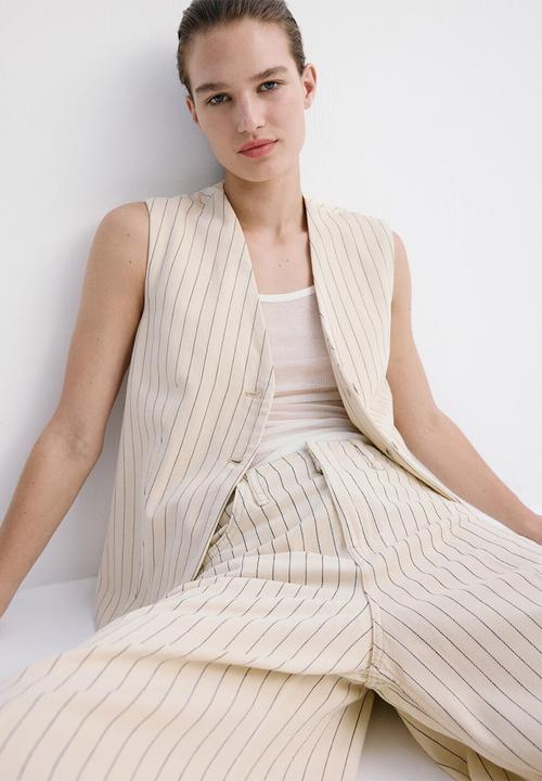 MANGO - Vest tony - light/pastel yellow