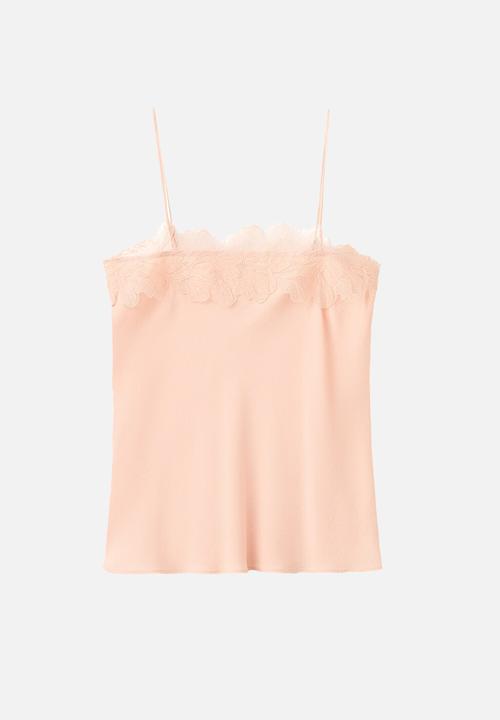 MANGO - Top lotus - pink