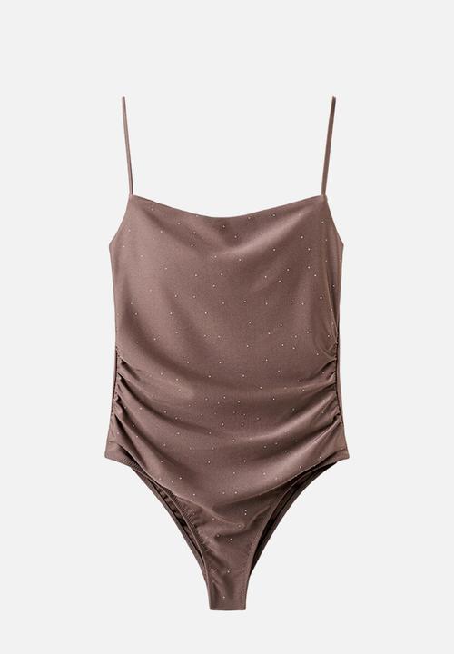 MANGO - Swimsuit tana- medium brown