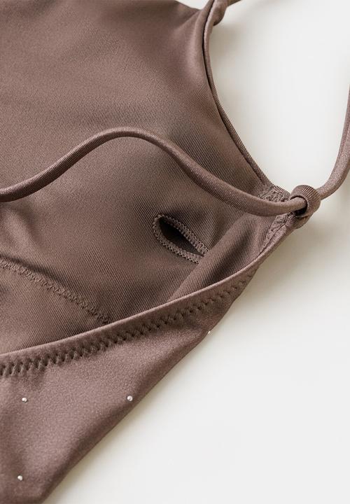 MANGO - Swimsuit tana- medium brown