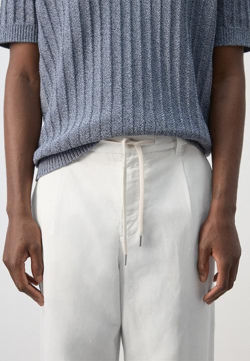 MANGO - Trousers Sants - white