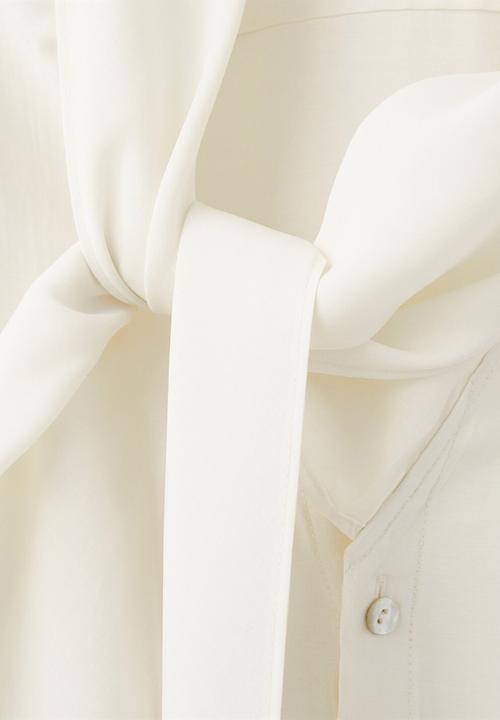 MANGO - Blouse salmo - light beige